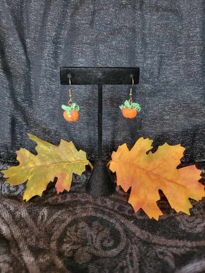 Mini Pumpkin Earrings