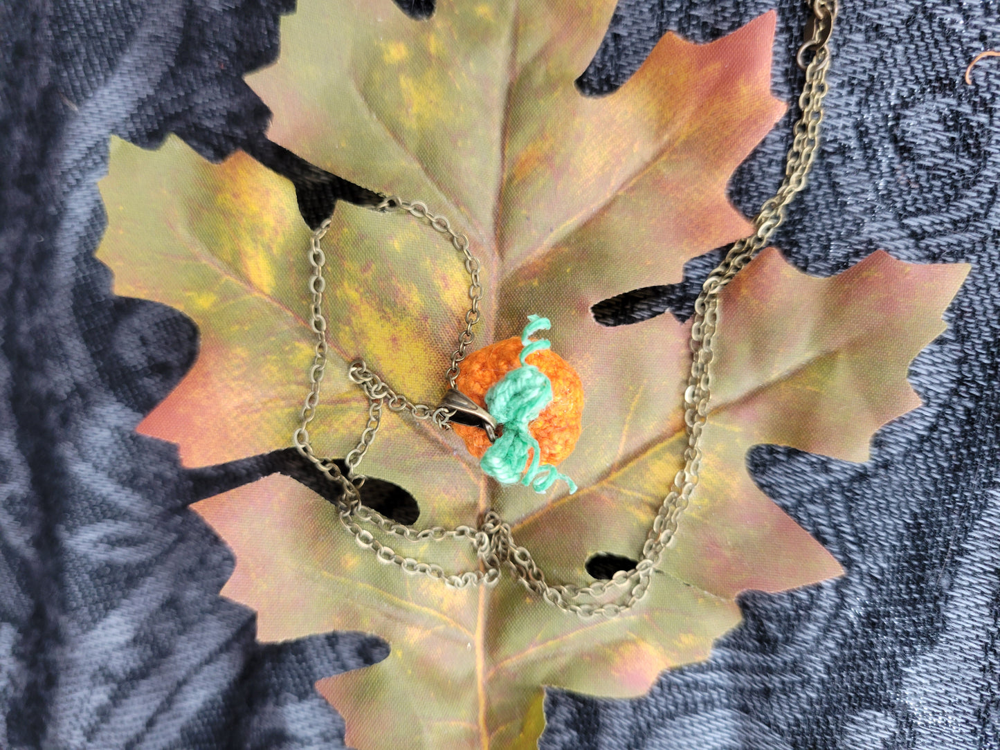 Mini Pumpkin Necklace